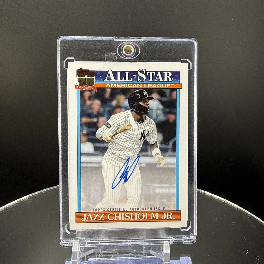 Jazz Chisolm On Card Auto T91as-jc Series 2 Topps 2026  Baseball All-star